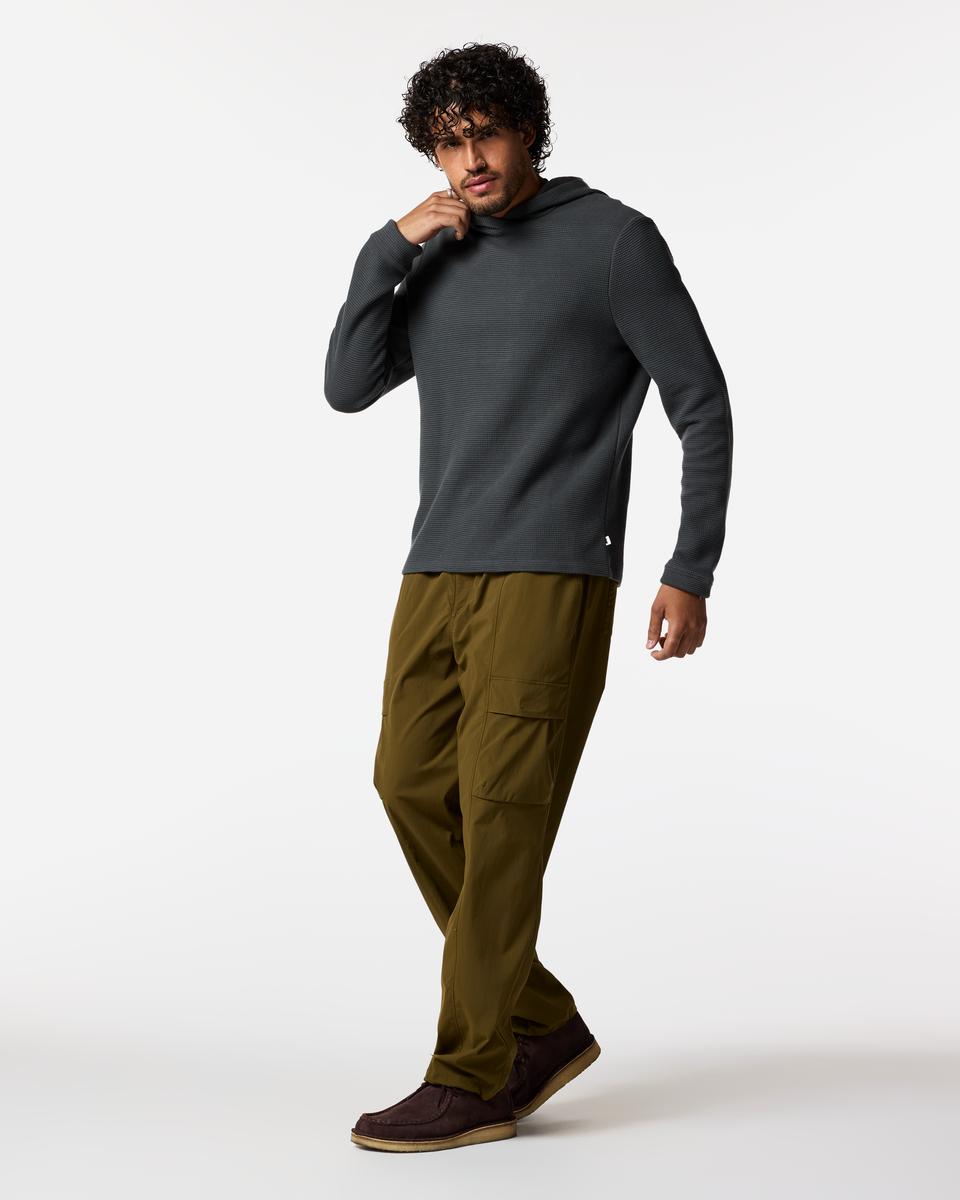 Atajo Long-Sleeve Waffle Hoodie - Men's